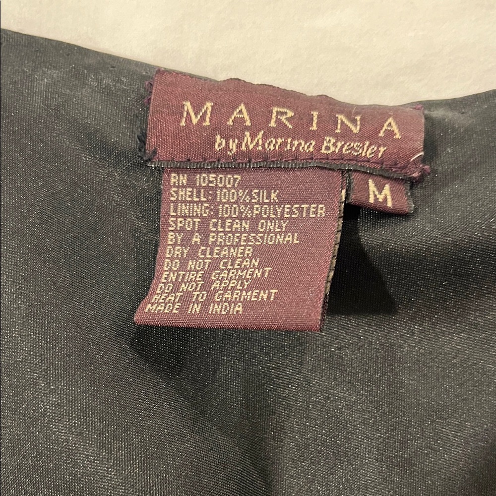 Marina Elegant Black Evening Top